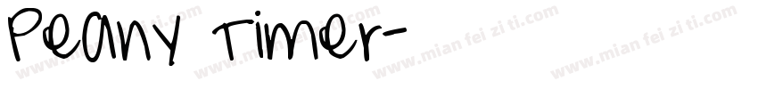 Peany Timer字体转换